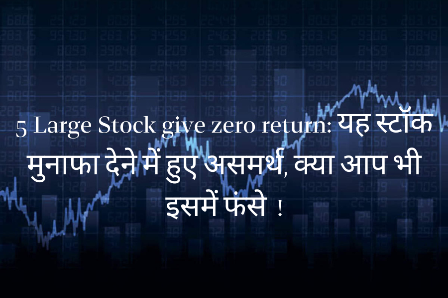 5 Large Stock give zero return