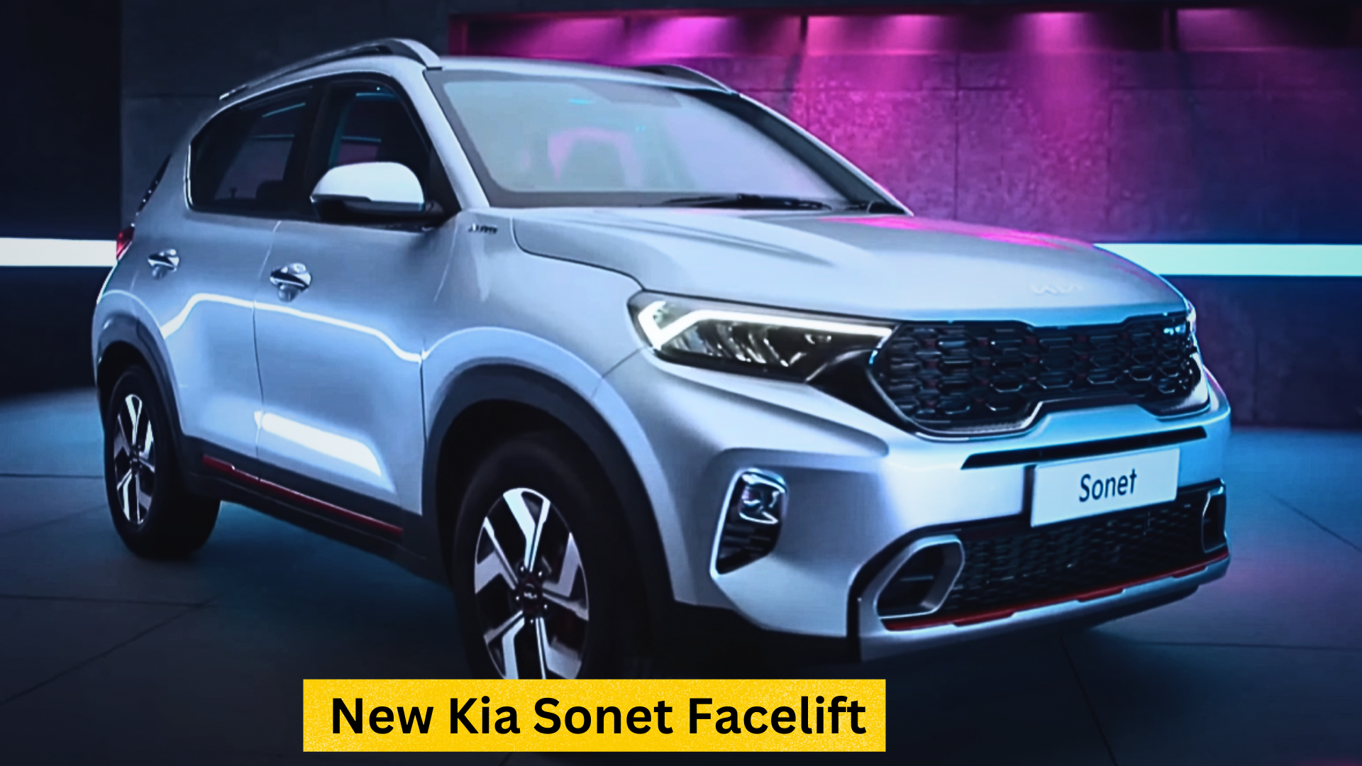 New Kia Sonet facelift to be announced in India