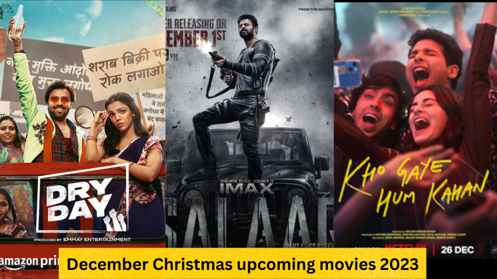 December Christmas upcoming movies 2023