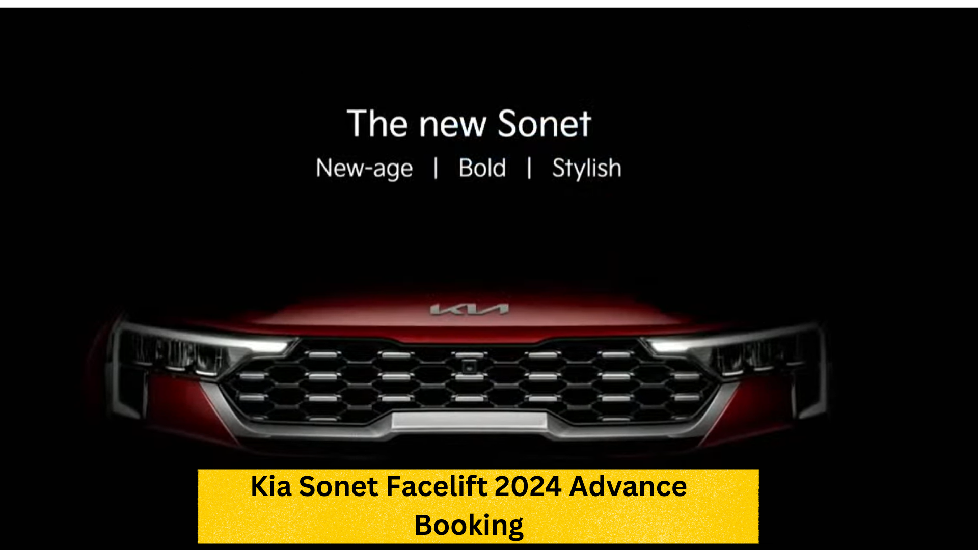 Kia Sonet Facelift 2024 Advance Booking